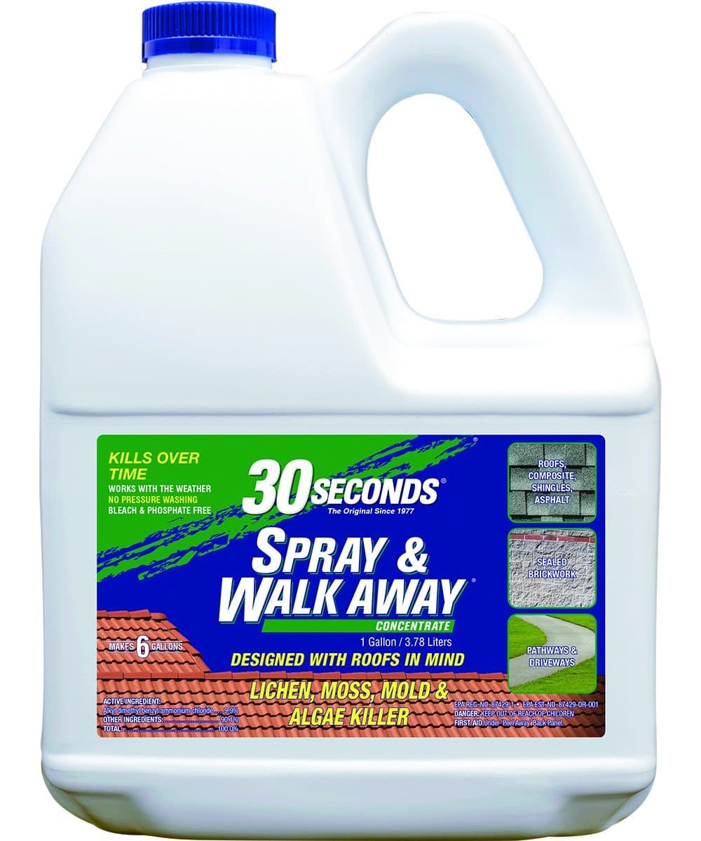 30 SECONDSSpray & Walk Away® Concentrate Lichen, Moss, Mold & Algae, 1gal