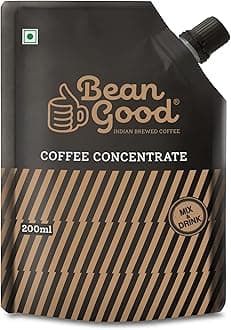 Bean Good Instant South Indian Filter Coffee Decoction Concentrate - Serves 20 Cups – 200ml - 80% Coffee & 20% Chicory Blend - Just Add Hot Water/Milk/Sugar