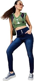 Miss ChaseWomen Jeans Miss Chase Women's Skinny Fit High/mid Rise Regular Length Stretchable Denim Jeans