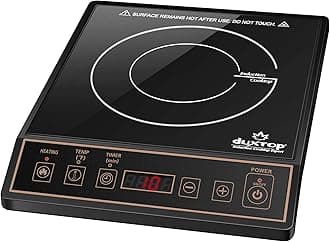 - Duxtop 1800W Portable Induction Cooktop Countertop Burner, Gold 9120MC/BT-M20B
