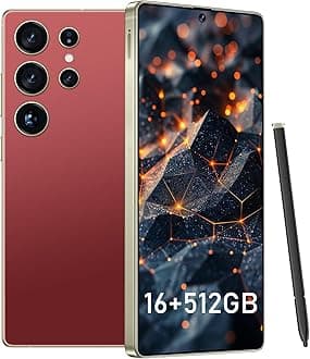 BDWJW I25 Ultra Smartphone 8+256GB, 6.99" FHD+ Display, Snapdragon 8 Gen 3, 7000mAh, 68MP+108MP Cameras, Stylus Pen, Fingerprint & Face Unlock, GPS (AYellow)