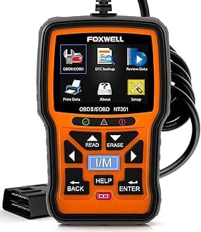 FOXWELL NT301 OBD2 Scanner Live Data Professional Mechanic OBDII Diagnostic Code Reader Tool for Check Engine Light