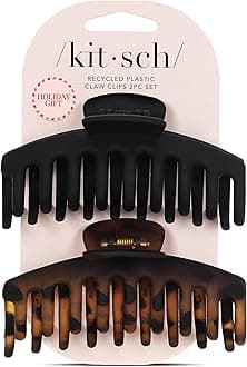 Kitsch Recycled Plastic Mini Hair Claw Clips for Women Girls | Hair Accessories for Women | Cute Hair Clips for Women | Kids Mini Clips for Hair | Holiday Gift Little Hair Clips