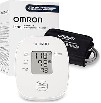 OMRON Iron Upper Arm Blood Pressure Monitor - Clinically Validated Blood Pressure Cuff - Medical Grade with Wide Range 17" Arm Cuff