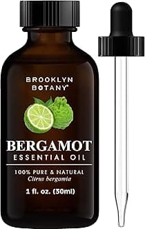 Brooklyn Botany Bergamot Essential Oil - 100% Pure and Natural - Premium Grade Oil with Dropper - for Aromatherapy and Diffuser - 1 Fl Oz