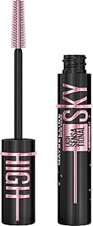 Maybelline Mascara, Lash Sensational Sky High Volumizing & Thickening, Eyelash Lengthening, Flake-Free Formula, Washable Mascara Infused with Bamboo Extract, Full Volume Mascara, Colour: Cosmic Black