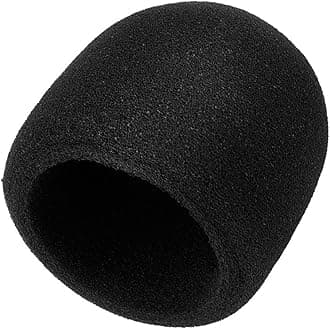 Mudder Universal Microphone Windscreen Foam Cover 50mm Diameter Mic Pop Filter Large Microphones Condenser Filter Unwanted and Background Noises Sponge Sleeve for Podcasting Streaming Studio Recording