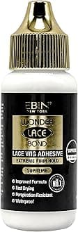Wonder Lace Bond Supreme Hold Lace Wig Glue 1.15 Fl Oz Supreme, Maximum Strength, Waterproof, Quick Drying, Latex Free, Long Lasting Invisible Adhesive for Professional Use