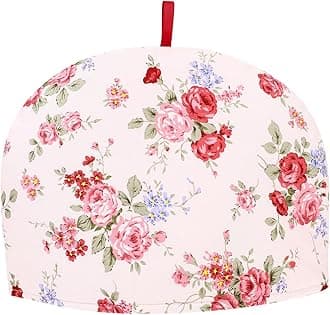 Teapot Warmer Large Tea Cosy, Insulation Cover for Teapot, Thick Cotton Cloth Tea Cozy with Multi-Color Floral Design Keeps Warm and Protects from Dust Ideal for Home Kitchen 13.0 * 9.0inches