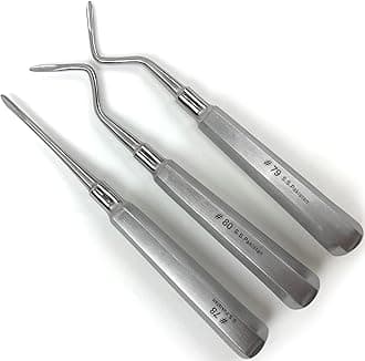 Root Elevator Set – Luxating Periotome, Apical Molt Osteotome, Root Extraction Instruments, Professional Oral Implant Tools - 3 Pcs