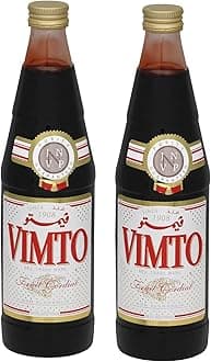 Fruit Syrup Concentrate-Flavorful Fruit Cordial For Drinks & Tea, 2 Glass Bottles 25 fl.oz each.