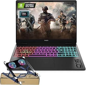 HP Omen MAX 16 RTX 5060 Pro Gaming Laptop, 16" WQXGA 240Hz, AMD Ryzen AI 9 HX 375(Beats Intel i9), NVIDIA RTX 5060, 64GB DDR5 RAM, 4TB SSD, RGB Keyboard, Wi-Fi 7, W11 P, Bundle with PCO Laptop Cooler
