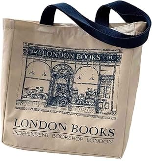 canvas tote bag for women, book tote bag aesthetic with zipper, cute small book tote, Portable Washable for Women Grocery Shopping Gift Bag for Birthday Teachers' Day