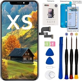EFAITHFIX for iPhone Xs Screen Replacement 5.8 Inch Assembly LCD Display and 3D Touch Screen Digitizer with Repair Tools Kit for A1920/A2097/A2098/A2099/A2100 with Waterproof Adhesive Tempered Glass