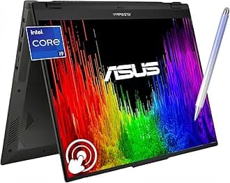 ASUS Vivobook S 16 Flip 16" WUXGA Touchscreen Laptop, Intel 14Cores i9-13900H, 1080p Webcam, Harman/Kardon, Wi-Fi 6E, Backlit KB, Win 11H, w/Pen (40GB RAM | 2TB SSD)
