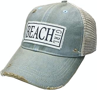 VINTAGE LIFE Distressed Washed Fun Baseball Trucker Mesh Cap