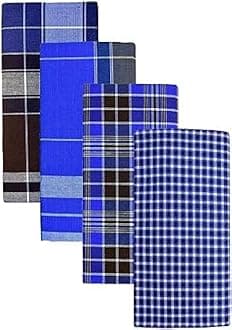 RAGINI V STITCHED LUNGIES Cotton Lungis for Men,(Multi Colour)||Assorted Checks