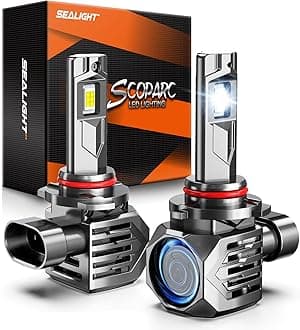 9005/HB3 Fog Lamps 75,000LM for ATVs & Powersports, 2026 Version, 9×Brighteness S7S Series Wireless 9005 Fog Lights 1:1 Real Size 10 Years Lifespan- Pack of 2