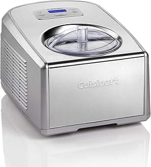 Cuisinart Professional Gelato and Ice Cream Maker, rich gelato, refreshing sorbet or frozen yoghurt using fresh ingredients - Silver, 220V, No need to pre-freeze the bowl