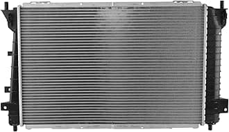 TRQ Radiator Assembly Aluminum Core Cross Flow with Transmission Oil Cooler Compatible with 1995-1997 Ford Crown Victoria Lincoln Town Car Mercury Grand Marquis FO3010108 CU1737
