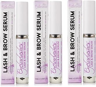 Lash and Brow Serum Nourishing Lash Growth Lash Lift Brow Lamination Aftercare Natural Oils Castor Oil Sweet Almond Oil Vitamin E Oil Vegan Client Retail Natural Eyeluvlashes (3 Pack)
