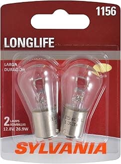 SYLVANIA 1156 Long Life Miniature Bulb, (Contains 2 Bulbs)
