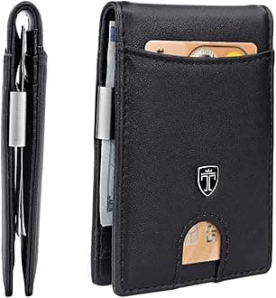 TRAVANDO Money Clip Wallet RIO - Mens Wallets slim Front Pocket RFID Blocking Card Holder Minimalist Mini Bifold Gift Box