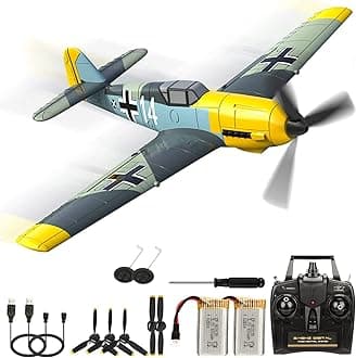 RC Airplanes Remote Control Glider Fighter Hobby 2.4G 4 Channel RC Plane Drones Foam Aircraft Toys for Boy Kids Children Gift BF109