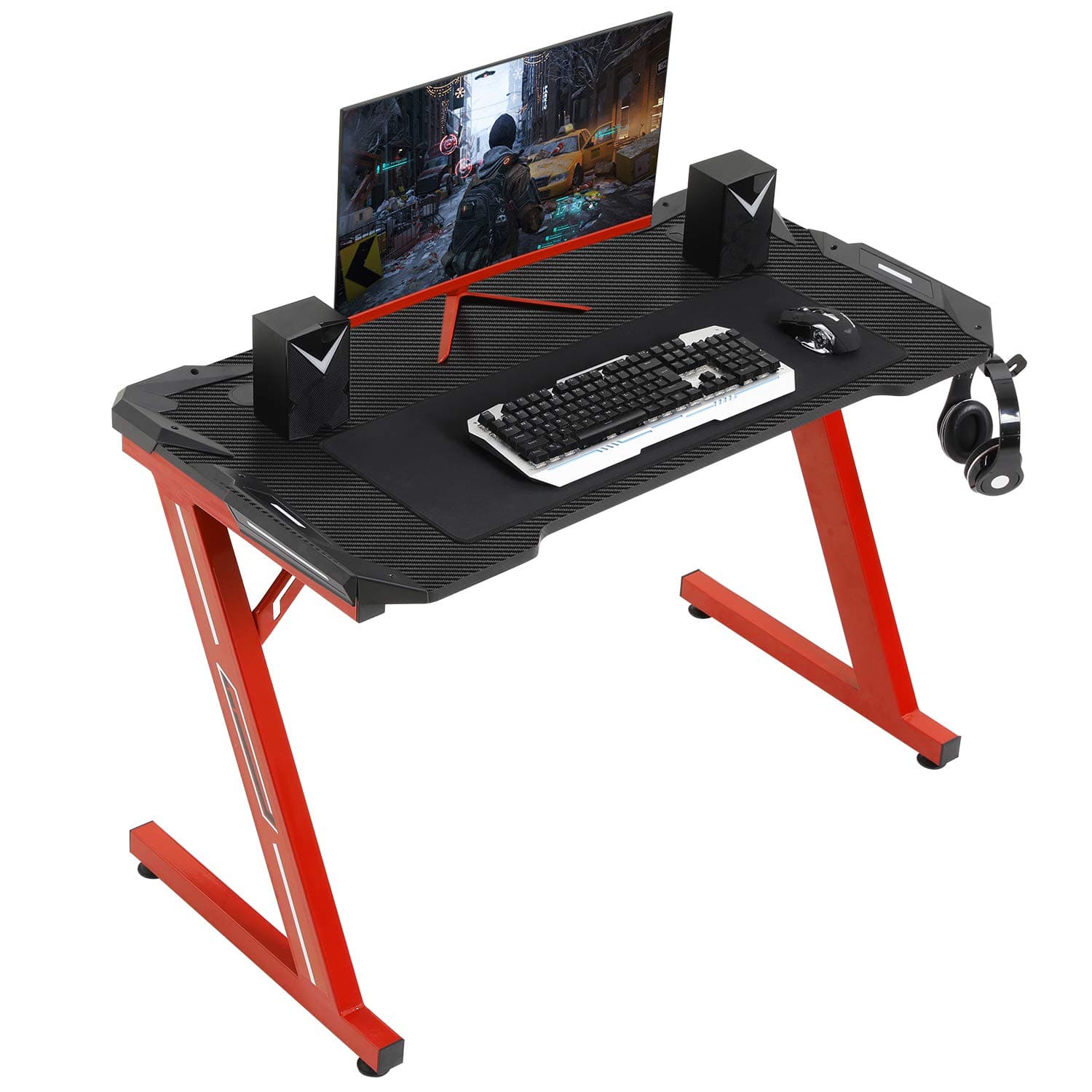 Z-Shape Gaming Desk