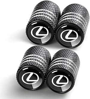 Tire Valve Stem Cap Cover for Lexus RX ES GS LS NX RS GX LX RC LC RX350 is250 GX460 Belt O-Ring Seal Corrosion Resistant tire Valve caps 4 Pack