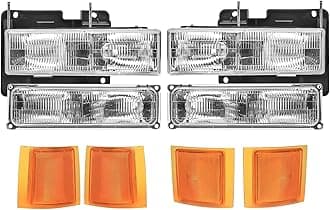 Headlights Assembly OE Sytle Replacement for 1994 1995 1996 1997 1998 Chevy S...
