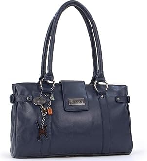 Catwalk Collection Handbags - Women's Leather Shoulder Bag - Secure Zip Closure - MARTINA