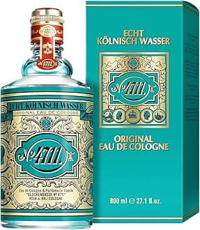 4711 Echt Kolnisch Wasser Original Eau de Cologne for Men | Classic Citrus Fragrance | Long-Lasting Refreshing Scent | 800ml