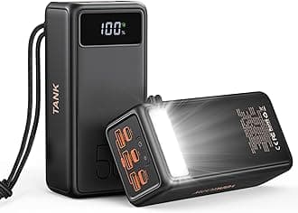 Power Bank 56000mah 100w Portable Charger Fast Charging Power Tank USB C with Emergency LED Flashlight Large Capacity External Battery Pack for iPhone Samsung Laptop for Outdoor Camping Travel