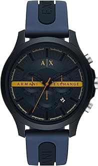 A|X Armani Exchange Chronograph Watch for Men; Men's Watch with Leather, Stainless Steel or Silicone Band