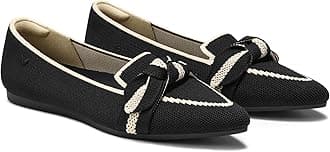 VIVAIA Michelle 2.0 Women's Casual Slip-on Loafer Flats with Elegant Pointed-Toe Silhouette lace-up Bow Shoes