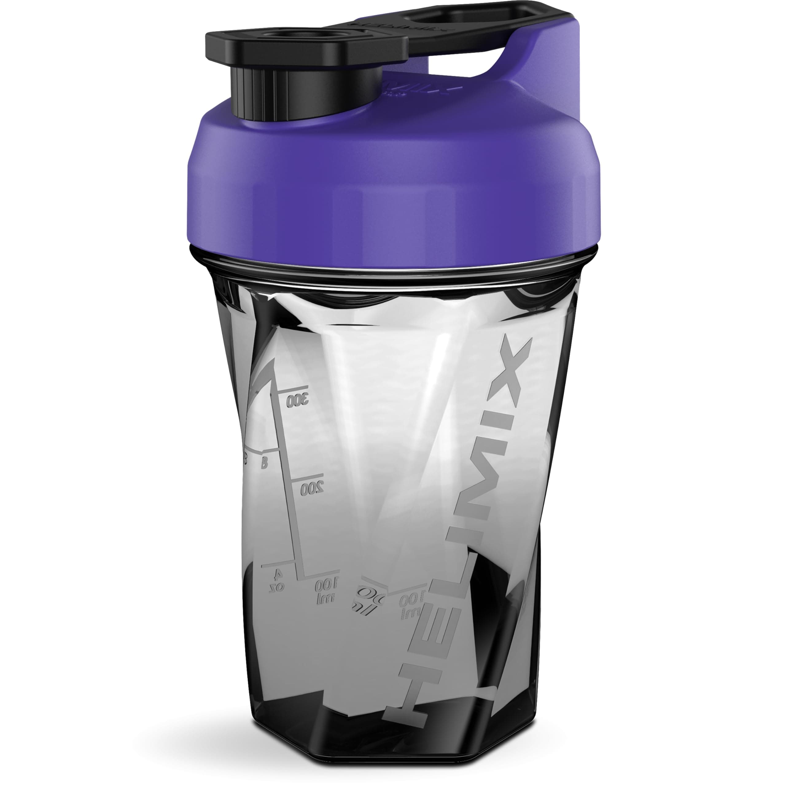 Helimix 1.5 Vortex Blender Shaker Bottle 20oz | No Blending Ball or Whisk | USA Made | Portable Pre Workout Whey Protein Drink Shaker Cup | Mixes Cocktails Smoothies Shakes | Dishwasher Safe