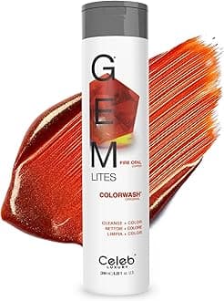 Gem Lites Colorwash, Professional Semi-Permanent Hair Color Depositing Shampoo, Fire Opal, 8.25 Fl Oz (Pack of 1)