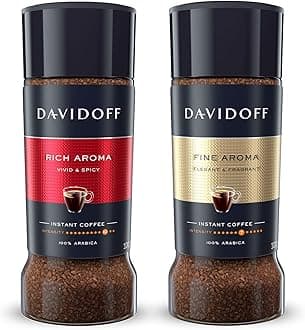 Davidoff Rich Aroma + Fine Aroma, Arabica, 200 gm Jar, Combo Pack, Powder