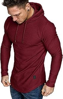 - Lexiart Mens Fashion Athletic Hoodies Sport Sweatshirt Solid Color Fleece Pullover