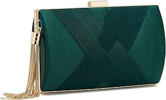 WEIMZC Women Clutch Bag Evening bag Fringed Evening Handbag,Lady Party Wedding Clutch Purse Chain Shoulder Cross Body Bag