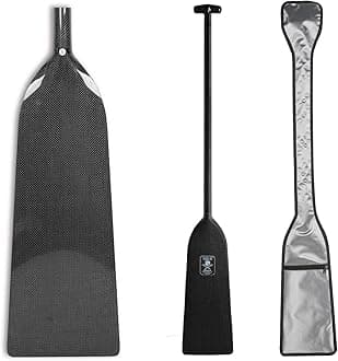 Dragon Boat Paddle Lightweight Full Carbon Fiber with Paddle Bag, 120/122/125CM (47/48/49 Inches), IDBF Approved