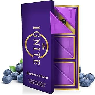 MBDH Wellness Ignite Chocolate Bars (1 Box), Luxurious Blueberry Flavour Chocolate For Uplifting Mood & Vitality, Ideal For Men & Women, Vegetarian And Gluten-Free Delight, 130 Gm