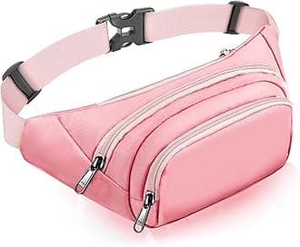 Large Fanny Pack for Women Men - Syican Waist bag with 3-Zipper Pockets, Gifts for Enjoy Sports Traveling Workout Casual Hands-Free crossbody bags Fits MAX 7.9'' iPad & 6.6'' Phone