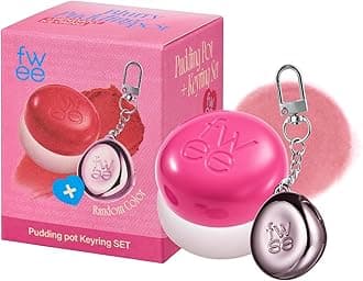 fwee Blurry Pudding Pot + Keychain SET | Airbrushed Blush & Lip, Buildable Pigment, Long-lasting, Lightweight, Easy to Blend, Natural Soft Matte Finish Makeup – Baby (Soft Pink) | 0.17 oz