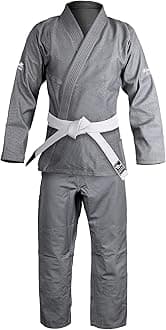 HAWK Jiu JitsuHawk Sports Brazilian Jiu Jitsu Gi for Men and Women with Jacket, Pants, and White Belt for Martial Arts Training
