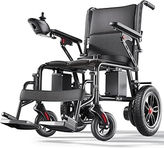Electric Wheelchairs for Adults, Lightweight Electric Wheelchair, Foldable Travel Motorized Wheelchairs for Seniors, Folding Portable Mobility Scooter, Compact Fold Power Wheelchair