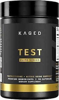 Kaged Test Elite Capsules | Unflavored | Testosterone Booster Ferodrox | Premium Hormone Managment | MR-10, KSM-66 Ashwagandha, S7 Nitric Oxide Booster | Supplements for Men & Women | 30 Servings