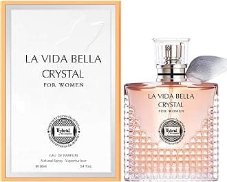 Hybrid & Company La Vida Bella Crystal For Women Eau De Parfum Natural Spray Vaporisateur 3.4 FL.OZ