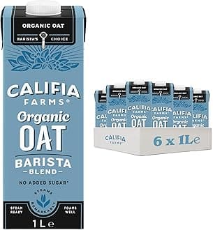 Organic Oat Barista Blend - Lactose Free, Dairy Free, No Added Sugar, Vegan, Plant Based Drink (6 x 1L)